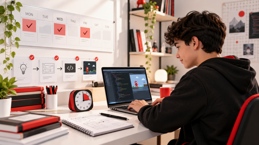 Consistent Practice Coding Desk